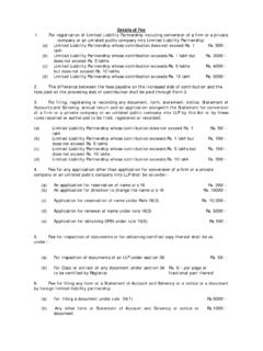Details of Fee