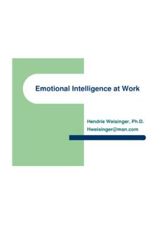 Emotional Intelligence at Work 6-17-2010 Wei - Texas Council