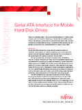 Storage Serial ATA Interface for Mobile Whitepaper Hard ...