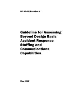 Guideline For Assessing Beyond Design Basis Accident ...