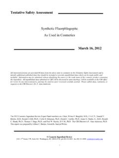 Synthetic Fluorphlogopite As Used in Cosmetics