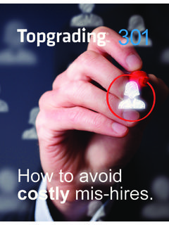 How to avoid costly mis-hires. - Topgrading