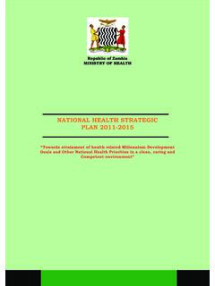 NATIONAL HEALTH STRATEGIC PLAN 2011-2015