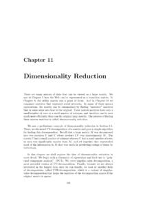 Dimensionality Reduction - Stanford University