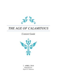 The Age of Calamitous - University of New Mexico