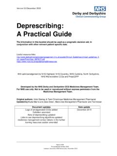Deprescribing: A Practical Guide