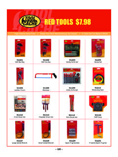 RED TOOLS $ RED TOOLS 7 - Tool Cache Canada
