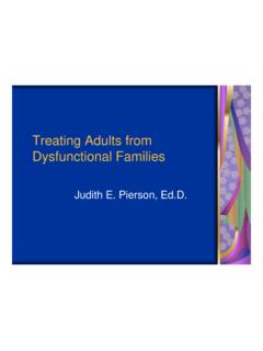 Treating Adults from Dysfunctional Families