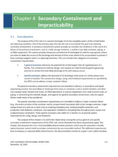 Chapter 4 Secondary Containment and Impracticability