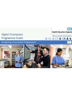 Digital Champions - Health Education England