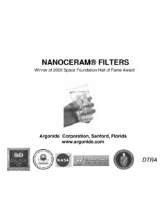 NANOCERAM&#174; FILTERS - Premium Water Filters High ...