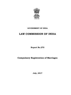 Compulsory Registration of Marriages