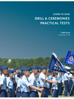LEARN TO LEAD DRILL &amp; CEREMONIES PRACTICAL TESTS