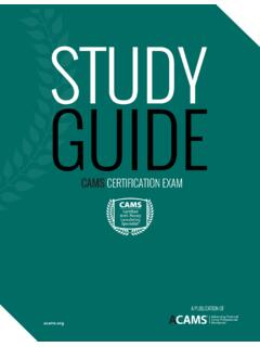 STUDY GUIDE - AML 101