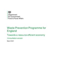 Waste Prevention Programme for England - GOV.UK