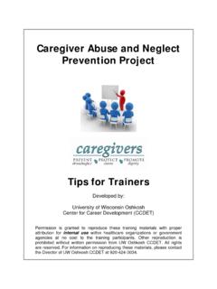 Caregiver Abuse and Neglect Prevention Project