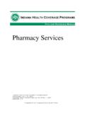 Pharmacy Services - Indiana Medicaid Provider Home
