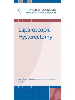 Laparoscopic Hysterectomy - sydneycare.com.au