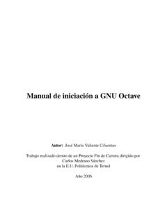 Manual de iniciaci&#243;n a GNU Octave - unizar.es