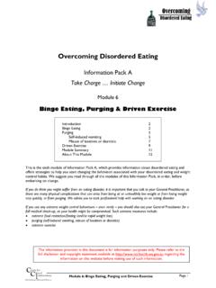 Overcoming Disordered Eating - cci.health.wa.gov.au