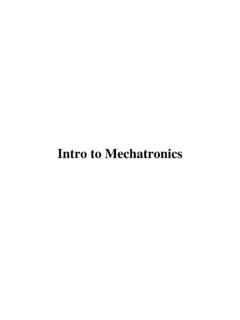 Intro to Mechatronics - New York University
