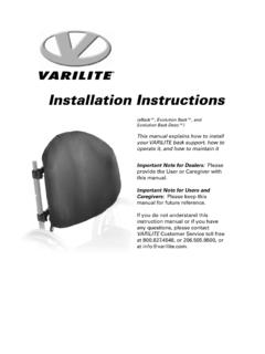 Installation Instructions - VARILITE