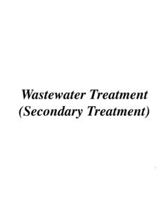 Wastewater Treatment (Secondary Treatment)