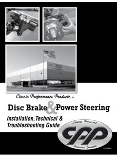 Classic Performance Products Disc Brake Power Steering