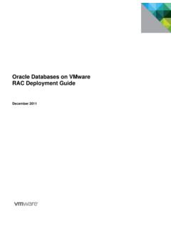 Oracle Databases on RAC Deployment Guide: VMware, Inc.
