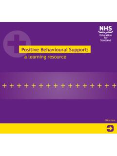Positive Behavioural Support: a learning resource