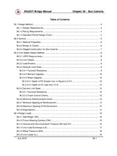 WisDOT Bridge Manual Chapter 36 – Box Culverts