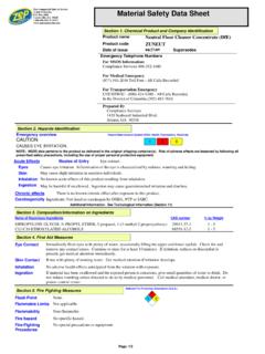 Material Safety Data Sheet - …