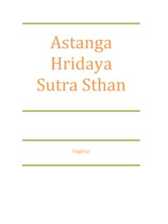 Astanga Hridaya Sutra Sthan - Planet Ayurveda