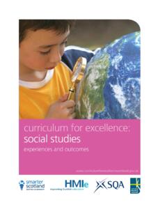 Social studies: Experiences and outcomes - Education …