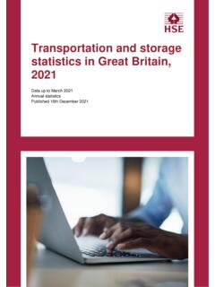 Transportation and storage statistics in Great Britain, 2021