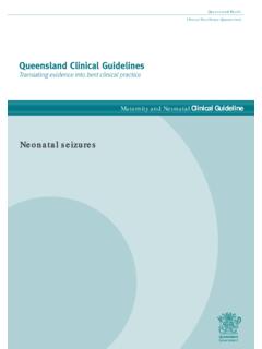 Maternity and Neonatal Clinical Guideline - Queensland …