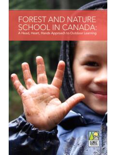 FOREST AND NATURE SCHOOL IN CANADA