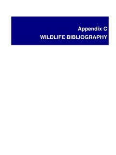 Appendix C WILDLIFE BIBLIOGRAPHY - Louisiana