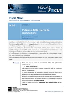 Fiscal News n. 92 del 26.03.2014 Utilizzo della …