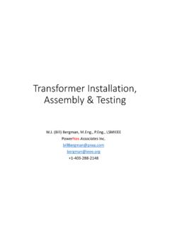 Transformer Installation, Assembly &amp; Testing