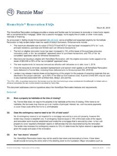 HomeStyle Renovation FAQs - mortgagecurrentcy.com