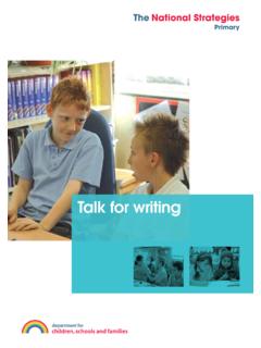 Talk for writing