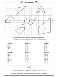 coordinates 4 ans - Maths Worksheets