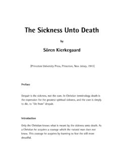 Kierkegaard S&#246;ren - The Sickness Unto Death