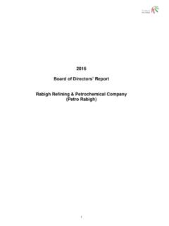 Board of Directors’ Report Rabigh Refining &amp; …