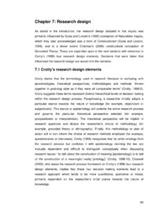 Chapter 7: Research design - University of Sheffield