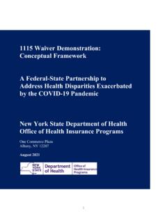 1115 Waiver Demonstration: Conceptual Framework A Federal ...