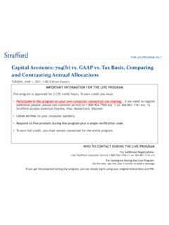 Capital Accounts: 704(b) vs. GAAP vs. Tax Basis, Comparing ...