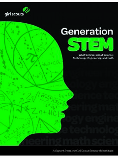 Generation STEM - Full Report - Girl Scouts