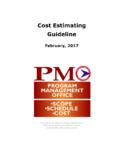 Cost Estimating Guideline - State